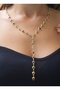 Colorful Heart Detailed Y Necklace - 3