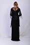 Esther Black Fringe Glam Gown - 6
