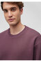 Crew Neck Purple Basic Sweatshirt 0S10276-70260 - 5