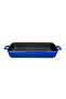 Cast Rectangular Rosto and Oven Tray Cast Iron Solid Double Handle Size 22x30cm