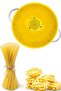 Metal Colorful Stylish Design Strainer Yellow - 2