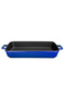 Cast Rectangular Rosto and Oven Tray Cast Iron Solid Double Handle Size 26x40cm