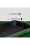 Cast Rectangular Grill Pan Cast Iron Solid Handle Size 22x32cm - 4