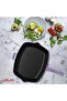 Cast Rectangular Grill Pan Cast Iron Solid Handle Size 26x32cm - 7