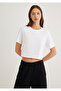 White Crop Basic T-Shirt Crop / Short Cut 1613072 -620 - 3