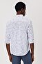 Sanremo Men's 100% Cotton Woven Shirt White-Navy - 5