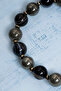 Certified Pyrite and Eye Agate Natural Stone Bracelet - 3