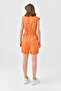 Women's Button Detail Judge Collar Jumpsuit - 8