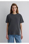 Printed Anthracite T-Shirt Loose Fit / Loose Relaxed Cut 1613141-70763 - 4