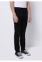 Straight Fit Low Waist Straight Leg Men's Black Jean Trousers - 4