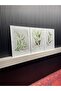 Botanika 3-Piece Decorative Painting Set with Metal Frame and Glass - 3