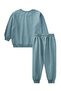 Basic Karyoka Detailed Sweatshirt Set Age 3-8 Çağla Yeşil - 3