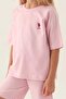 US Polo Assn Licensed Simple Neon Pink Girl's Bermuda Suit - 4