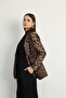 Single Button Leopard Print Jacket - 3