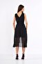 Chiffon Zero Sleeve Elastic Waist Dress - 5