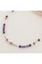 Pearl-jasper-tumaline-amethyst-necef-hematite-pink Quartz-moonstone Natural Stone Necklace - 5