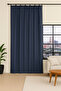 Ibiza Background Curtain 140X270 Navy Blue