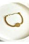 Women's Steel Bracelet with Stones, Quarter Model, Wicker Chain, Tarnish-Resistant Bracelet