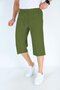Men's Cargo Pocket 100% Cotton Linen Look Capri E207 - 2