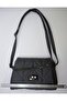 Gray Color Chain Detail Hand and Shoulder Bag - 4