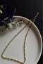 Melon Chain Gold Steel Necklace | Allure Series - 4