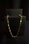 Green Evil Eye Beaded Gold Steel Anklet | Allure Series - 2
