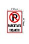 No Parking UV Printed Aluminum Warning Sign - 20cm x 30cm - 3