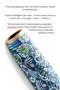 Blue Modern Patterned Digital Printed Fabric. Cotton Lining Upholstery Fabric - 5