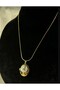 Women's Gold Color Steel Phoenix Figured Covered Model Necklace – Tarnish-Free Stainless Steel - 8