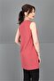 Zero Neck Sleeveless Blouse-Tile - 3001100 - 6