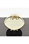 Small Bronze Mirror Round Serving Plate 20cm - Presentation Cast Gold Frame and Cast Foot - 4