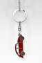 Metal Keychain with Red Car Figure, Gift Keychain - 4