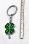 Green Four Leaf Clover Metal Keychain, Gift Keychain - 5