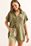 Women's Khaki Bat Viscose Shirt Gml-19000617 - 5