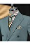 Italian Style S Slim Fit K Double-Breasted Jacket Pants Suit Green T14118 - 2