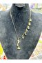 Stoned Steel Y Necklace with Name Written - 4