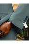 Italian Style S Slim Fit K Double-Breasted Jacket Pants Suit Green T14118 - 4