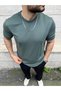 Green Modal Men's Basic Regular Fit Tshirt Comfortable Use