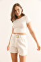 Women's Black White 2 Pack Crop Stretchy Blouse Blz-19003023 - 3
