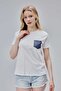 Isabel Women's T-Shirt 1St Quality 100% Cotton Combed Cotton Slit Pocket Tshirt - 5