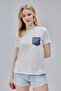 Isabel Women's T-Shirt 1St Quality 100% Cotton Combed Cotton Slit Pocket Tshirt - 2