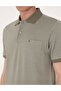 Khaki Regular Fit Buttoned Polo Collar T-Shirt 50306862-Vr027 - 7
