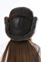 قبعة شتوية من الجلد الطبيعي فروي Ushanka Pilot للجنسين - 4