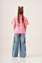 Girl's Short Sleeve Striped Shirt 3170 - 5