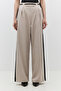 Wide Leg Pants with Contrast Stripe - 3