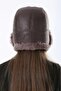 قبعة شتوية من الجلد الطبيعي فروي Ushanka Pilot للجنسين - 5