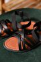 Liqqa Cross Leather Detailed Elastic Women's Sandals - 3