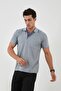 Men's Polo Collar Pocketed Dad Short Sleeve Plus Size T-Shirt - 2