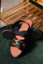 Liqqa Cross Leather Detailed Elastic Women's Sandals - 4