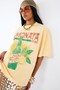 Vintage Lemonade Printed Unisex Yellow T-Shirt 100% Cotton Oversize Cut - 3